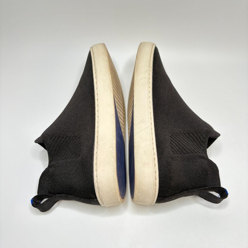 ROTHYS The Chelsea Black Slip On High Top Sneaker Tech Knit Womens Size 8 - Picture 5 of 12